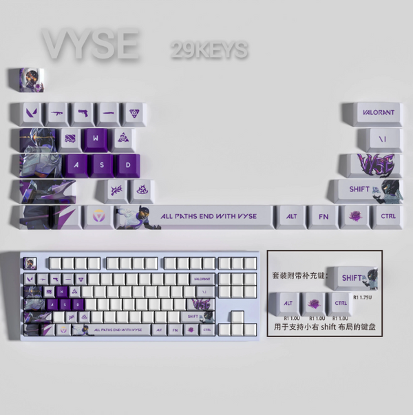 Fan Made - Vyse Keycaps – Limited Edition (29/14 Keys)