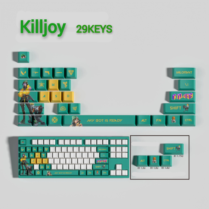 Fan Made - Killjoy Keycaps – Limited Edition (29/14 Keys)