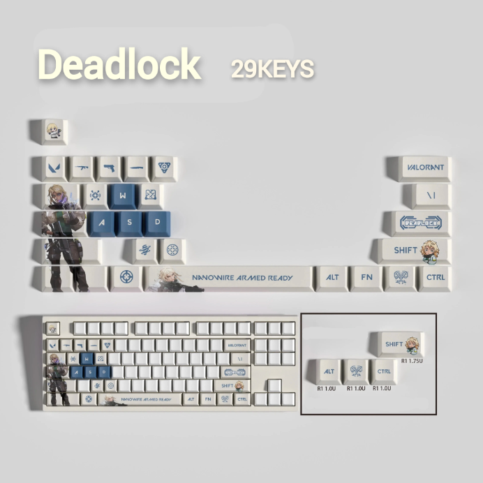 Fan Made - Deadlock Keycaps – Limited Edition (29/14 Keys)