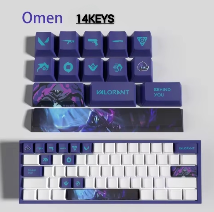 Fan Made - Omen Keycaps – Limited Edition (29/14 Keys)