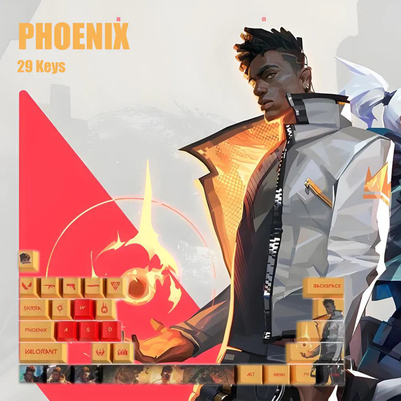 Fan Made - Phoenix Keycaps – Limited Edition (29/14 Keys)
