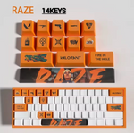 Fan Made - Raze Keycaps – Limited Edition (29/14 Keys)