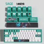 Fan Made - Sage Keycaps – Limited Edition (29/14 Keys)