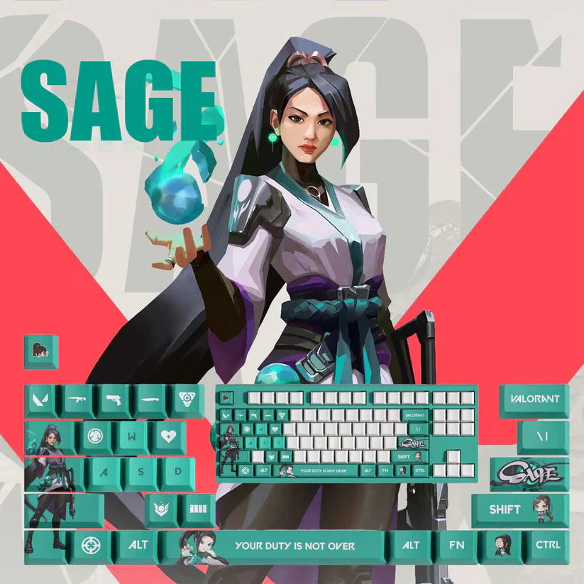 Fan Made - Sage Keycaps – Limited Edition (29/14 Keys)
