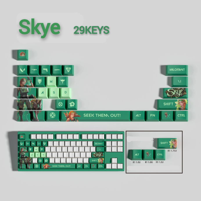 Fan Made - Skye Keycaps – Limited Edition (29/14 Keys)