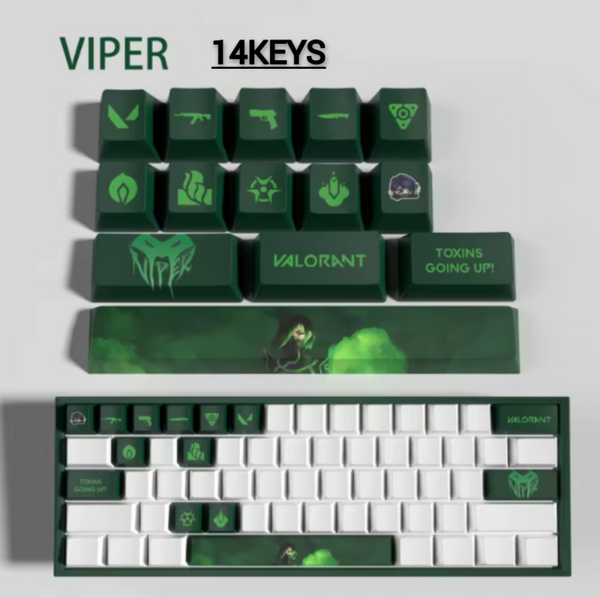 Fan Made - Viper Keycaps – Limited Edition (29/14 Keys)
